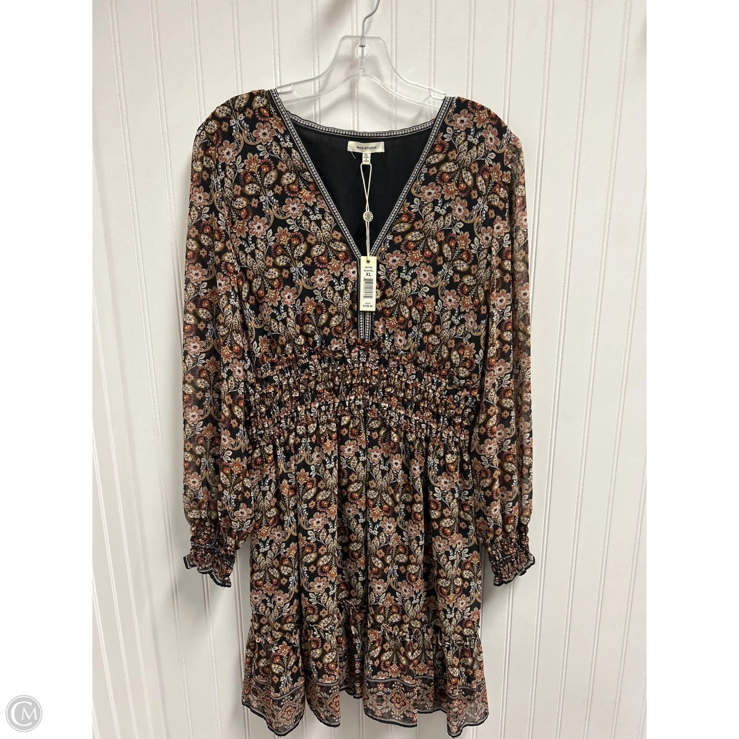 Dress Casual Short By Max Studio In Black & Brown, Size: Xl