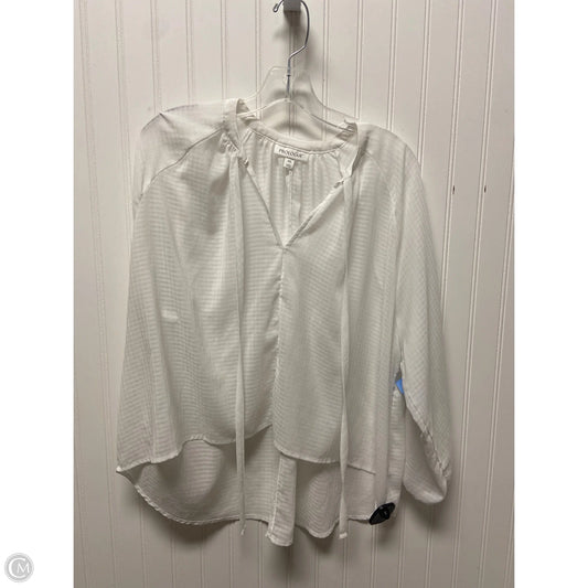 Top Long Sleeve By Prologue In White, Size: Xs