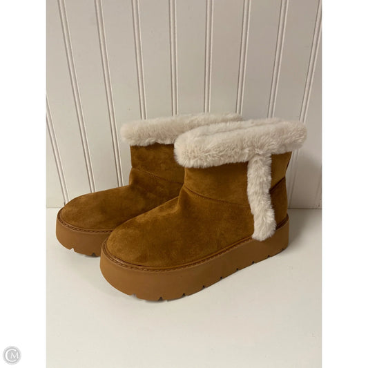 Boots Ankle Flats By Time And Tru In Tan, Size: 8