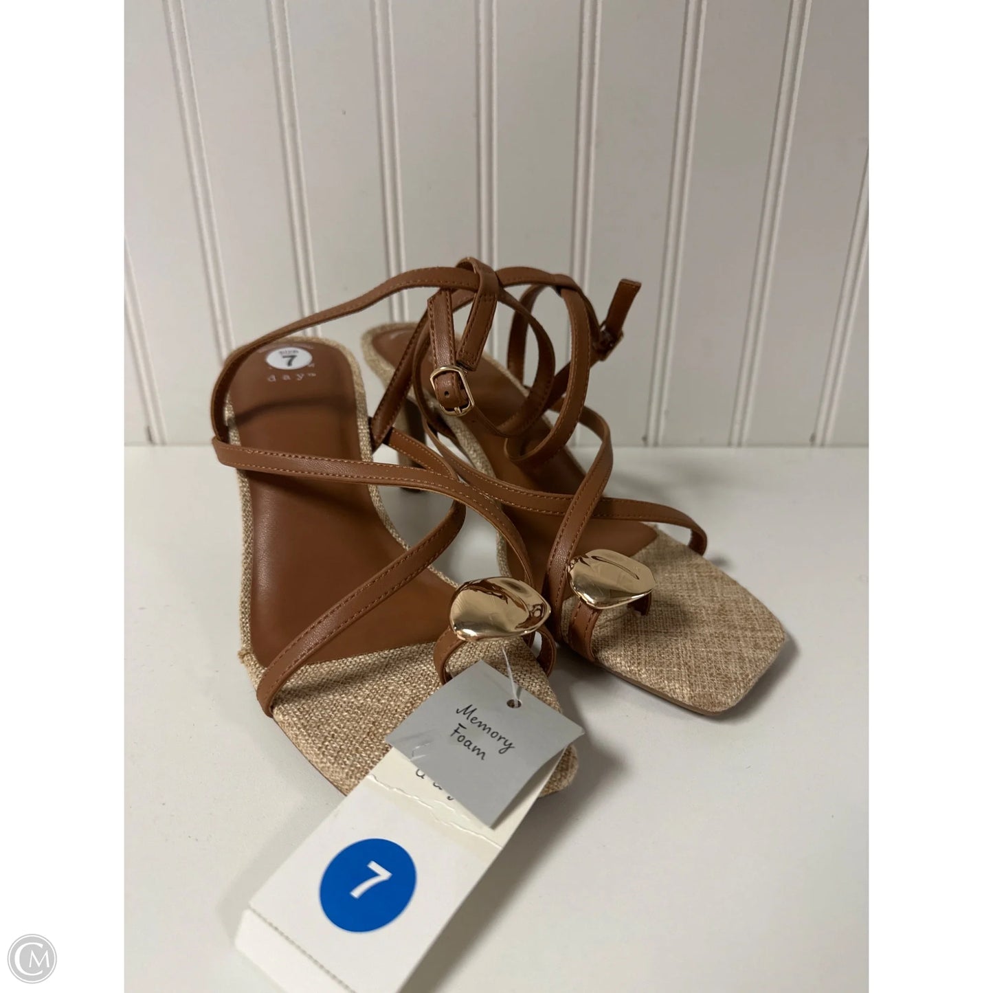 Sandals Heels Stiletto By A New Day In Brown, Size: 7