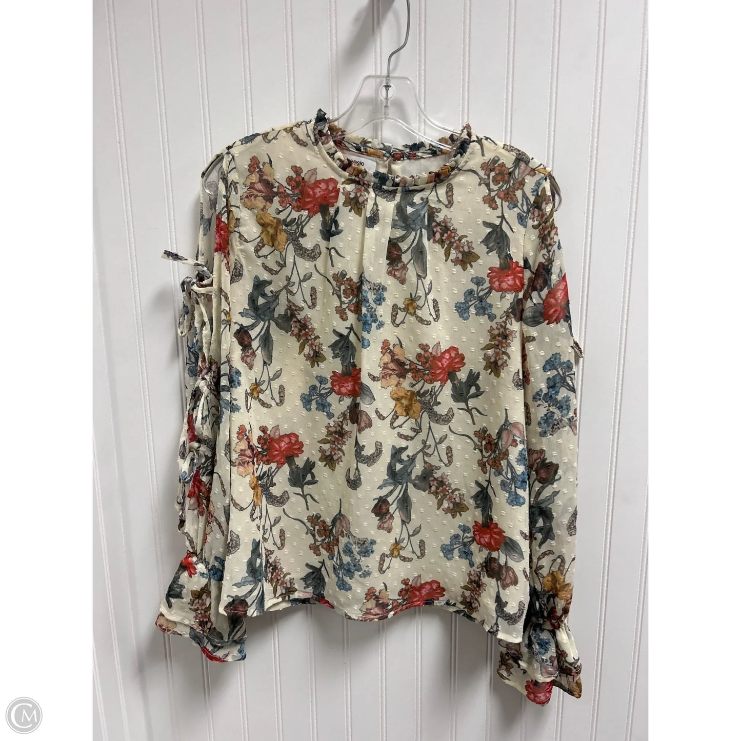 Top Long Sleeve By Kensie In Floral Print, Size: M