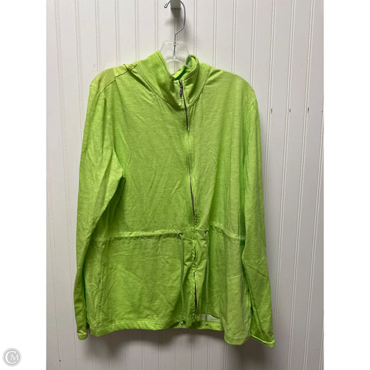Jacket Shirt By Clothes Mentor In Green, Size: Xl