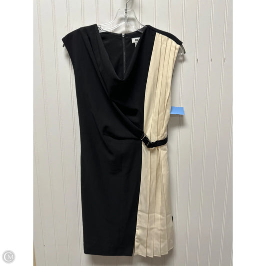 Dress Work By Dkny In Black & Cream, Size: Sp