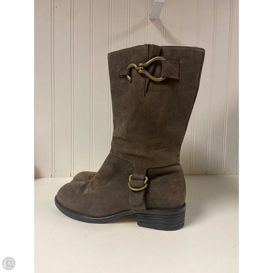 Boots Ankle Heels By Cole-haan In Brown, Size: 6.5