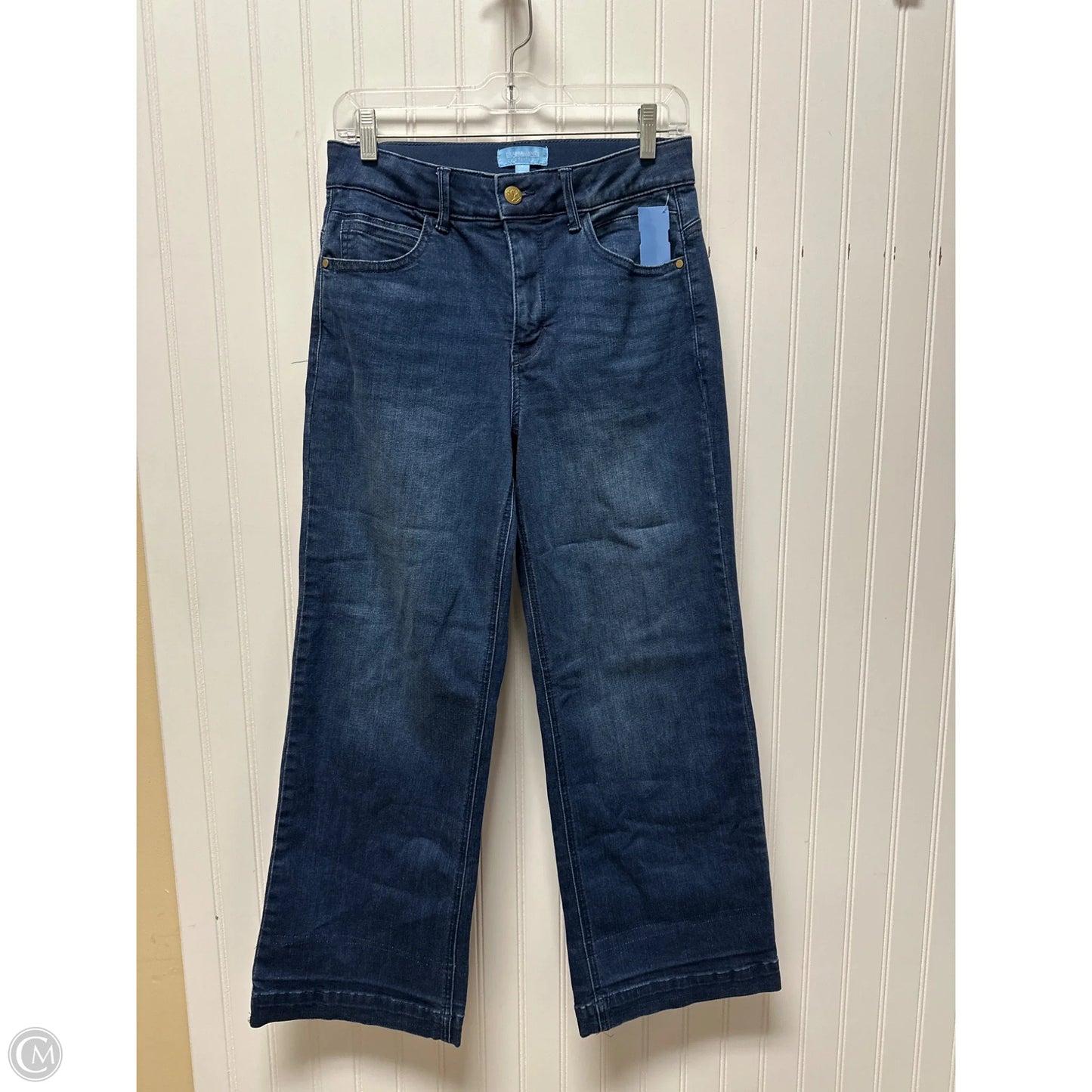 Jeans Wide Leg By Draper James In Blue Denim, Size: 6