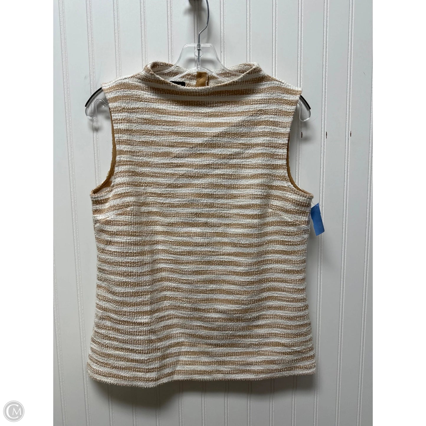 Top Sleeveless By Talbots In Striped Pattern, Size: S