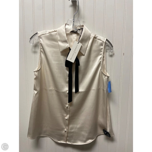 Top Sleeveless By Maison Damelie In Cream, Size: Xs