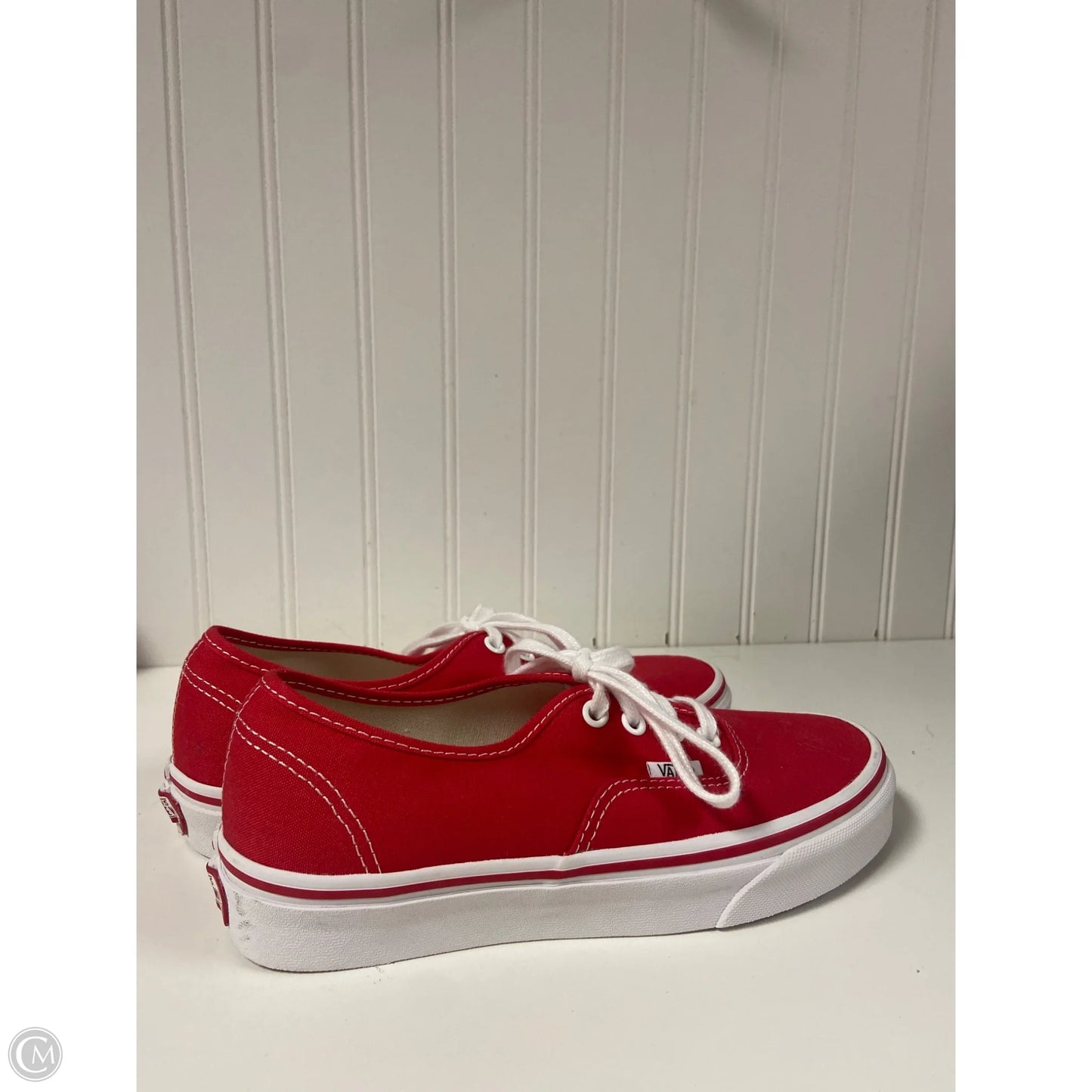 Shoes Sneakers By Vans In Red, Size: 7