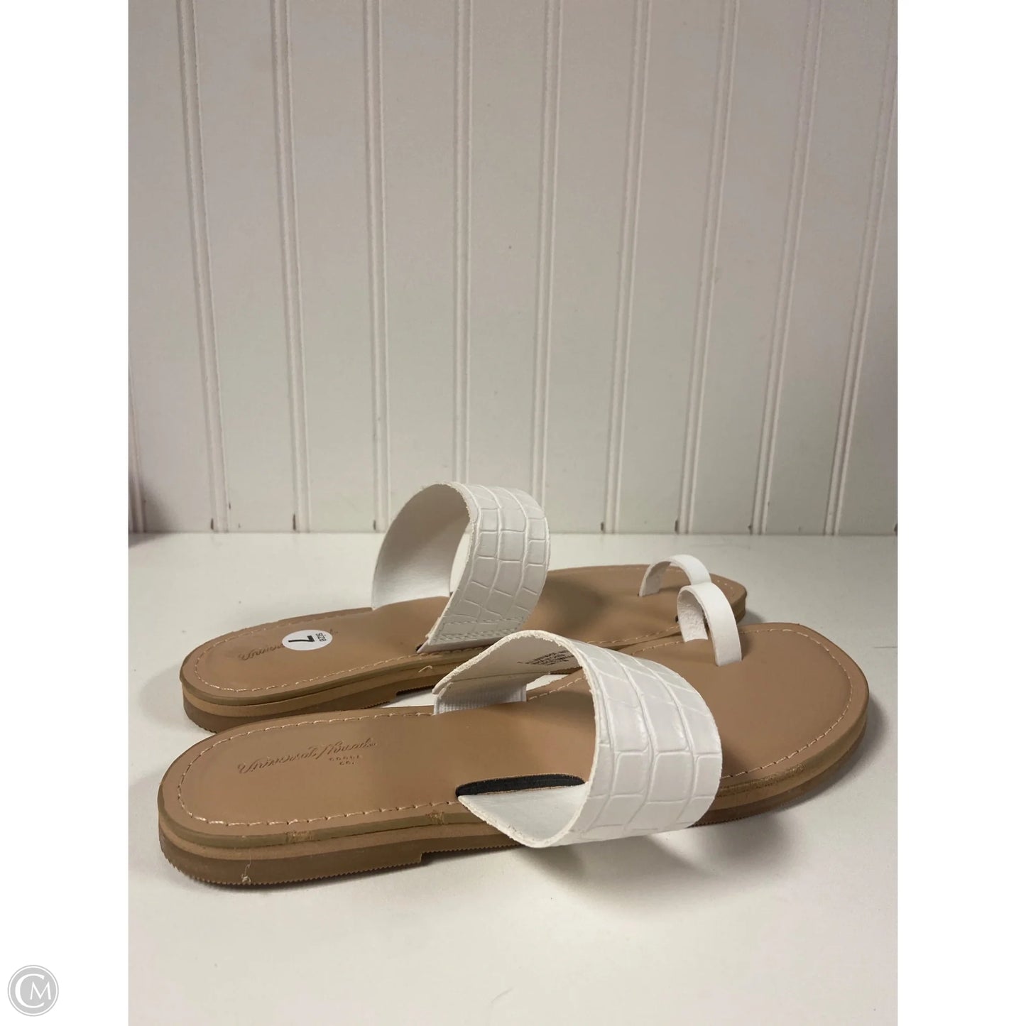 Sandals Flats By Universal Thread In White, Size: 7