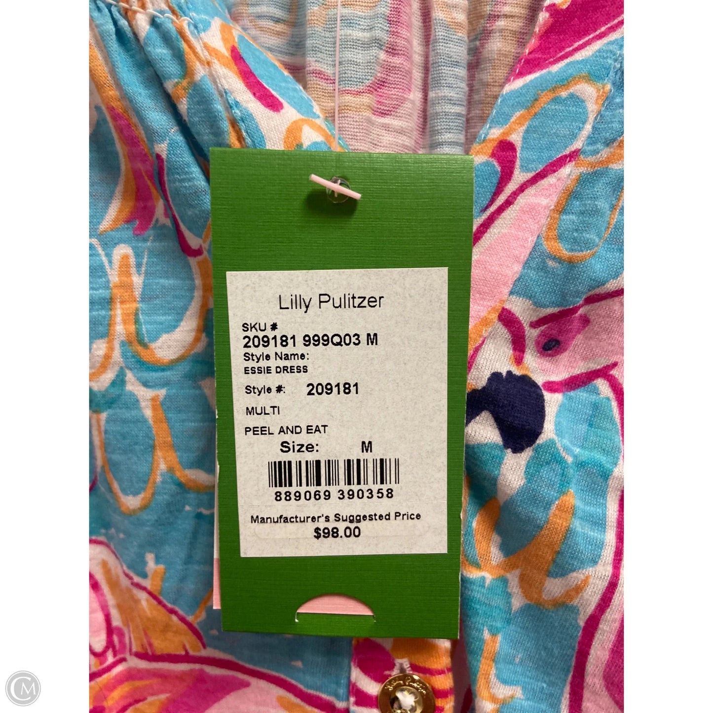 Dress Designer By Lilly Pulitzer In Blue & Pink, Size: M