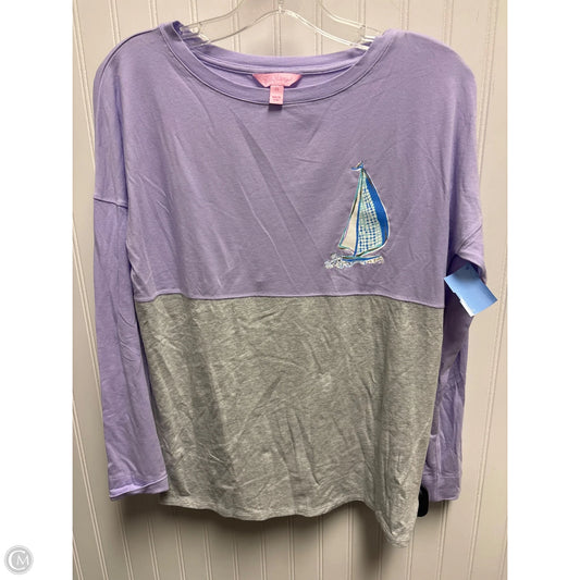 Top Long Sleeve Designer By Lilly Pulitzer In Purple, Size: Xs