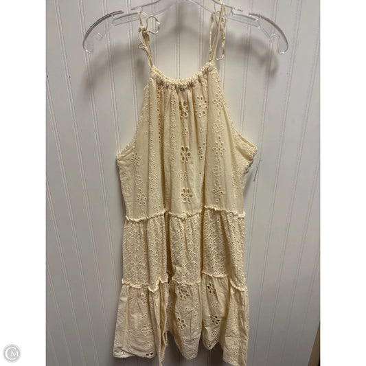 Dress Casual Short By Chelsea And Violet In Beige, Size: Xl