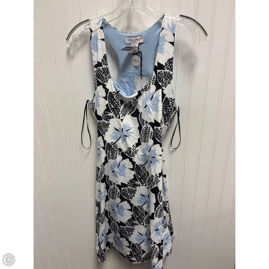 Dress Casual Short By Laura Ashley In Blue & White, Size: M