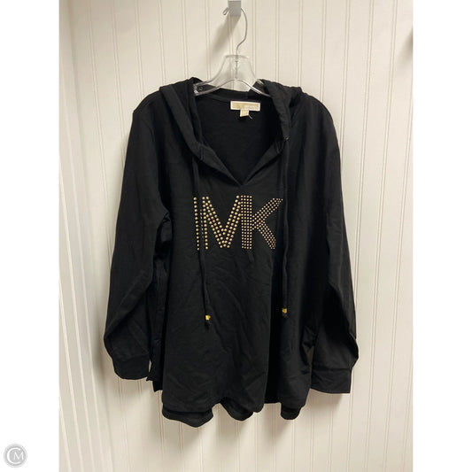 Sweatshirt Hoodie By Michael By Michael Kors In Black, Size: 2x