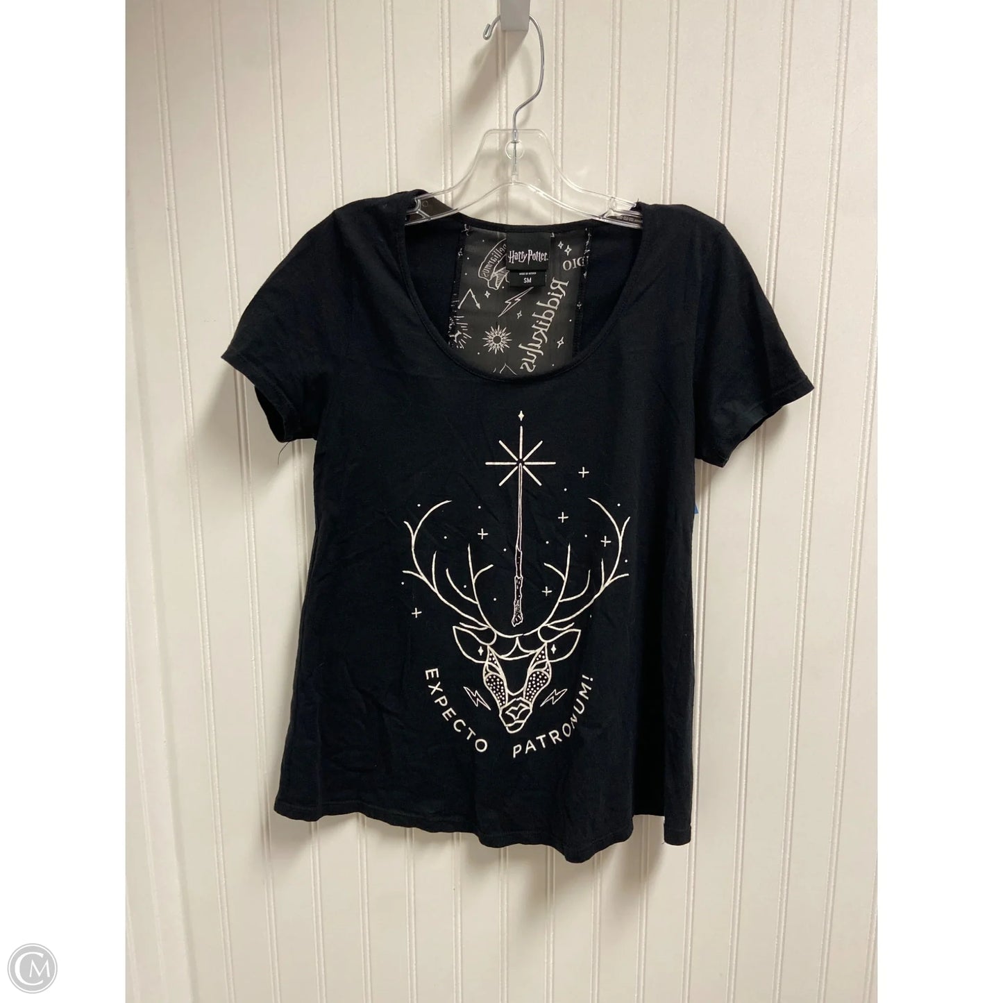 Top Short Sleeve Basic By Clothes Mentor In Black, Size: S