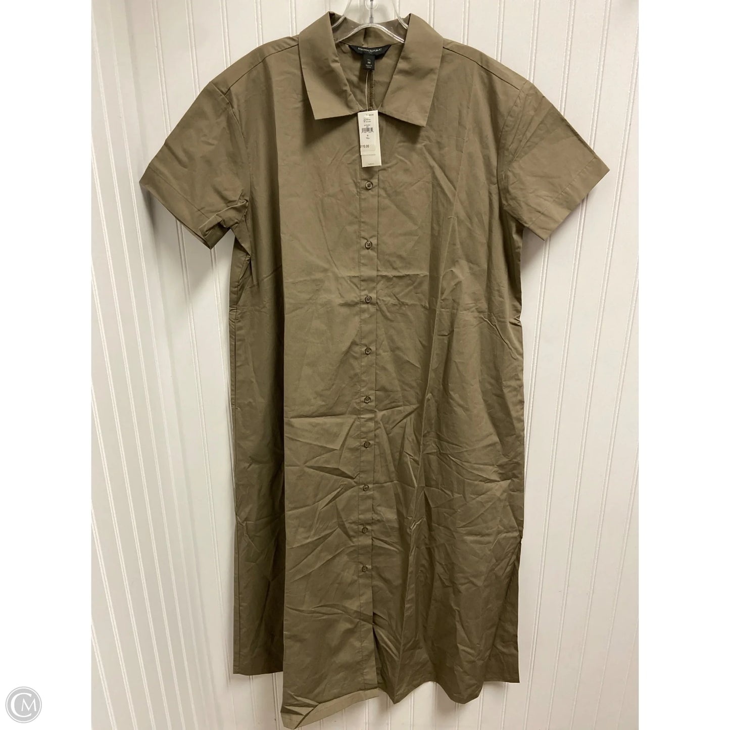 Dress Casual Maxi By Banana Republic In Taupe, Size: M