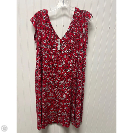 Dress Casual Short By Loft In Red, Size: Xl