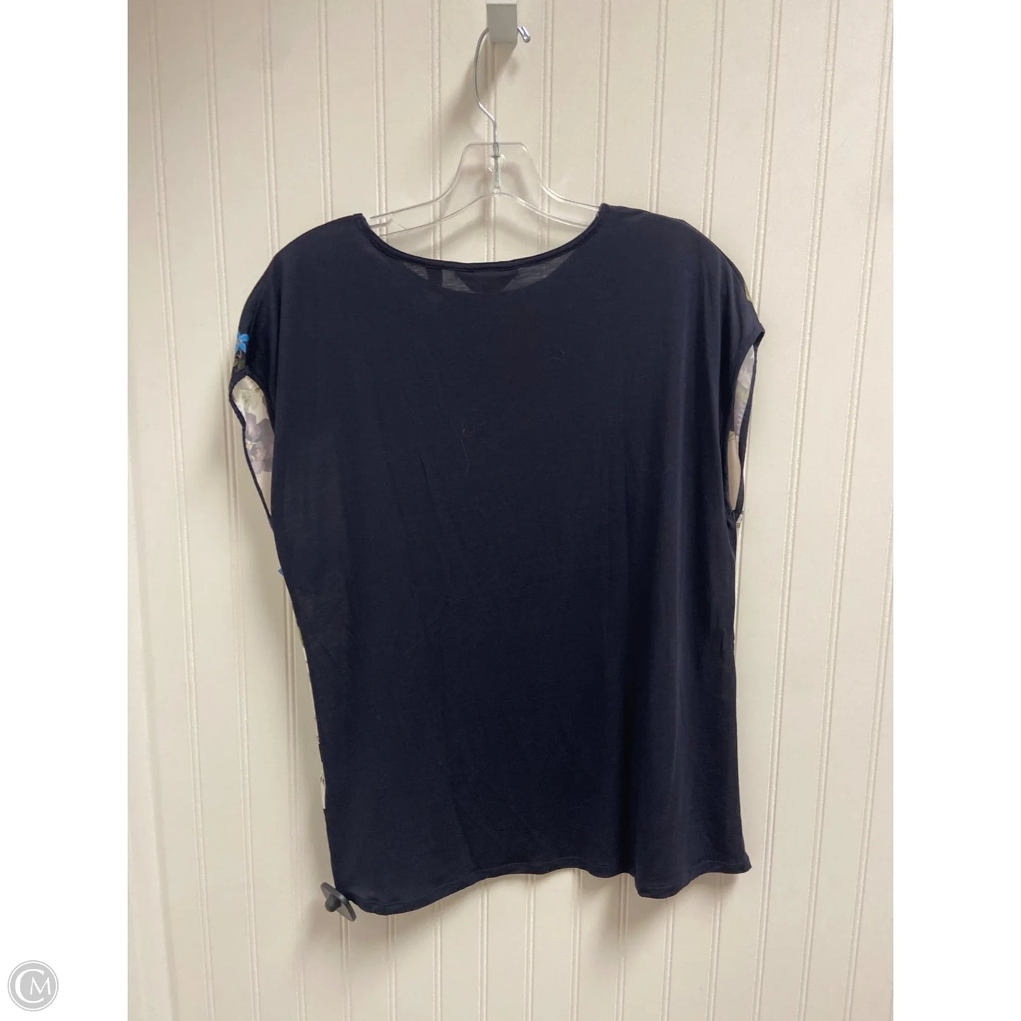Top Short Sleeve By Ted Baker In Blue & Purple, Size: L