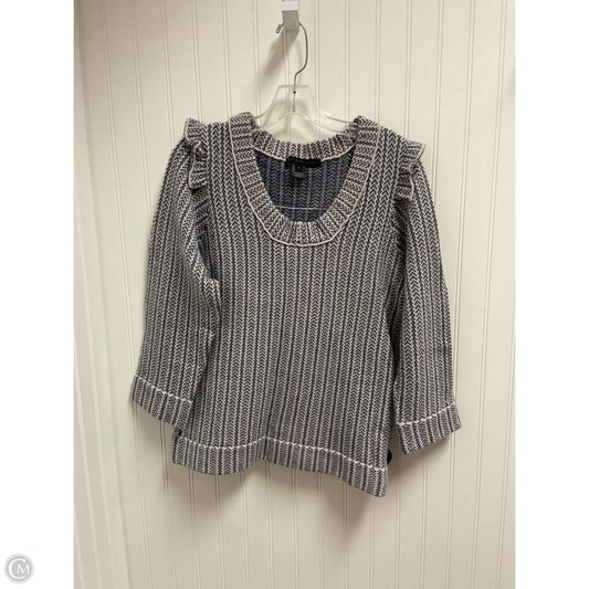 Sweater Designer By Marc By Marc Jacobs In Blue & White, Size: L