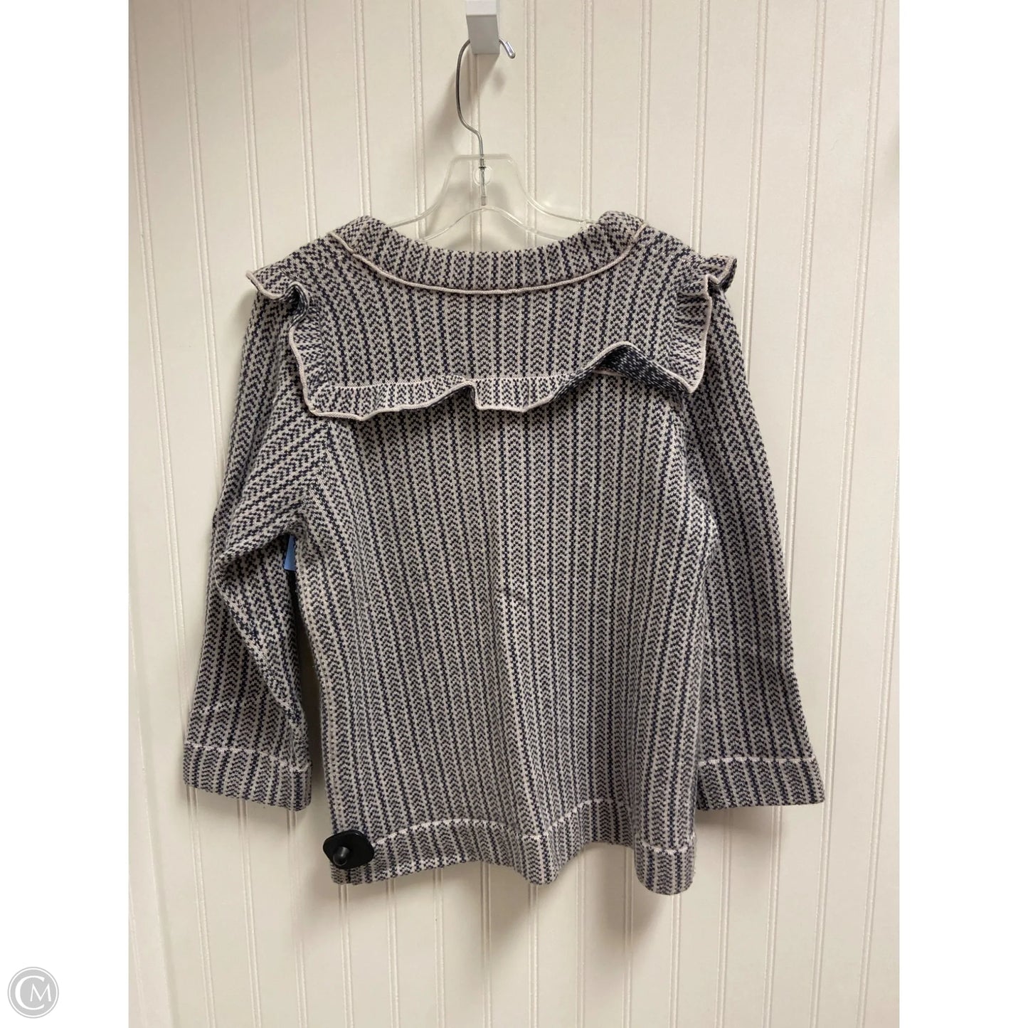 Sweater Designer By Marc By Marc Jacobs In Blue & White, Size: L