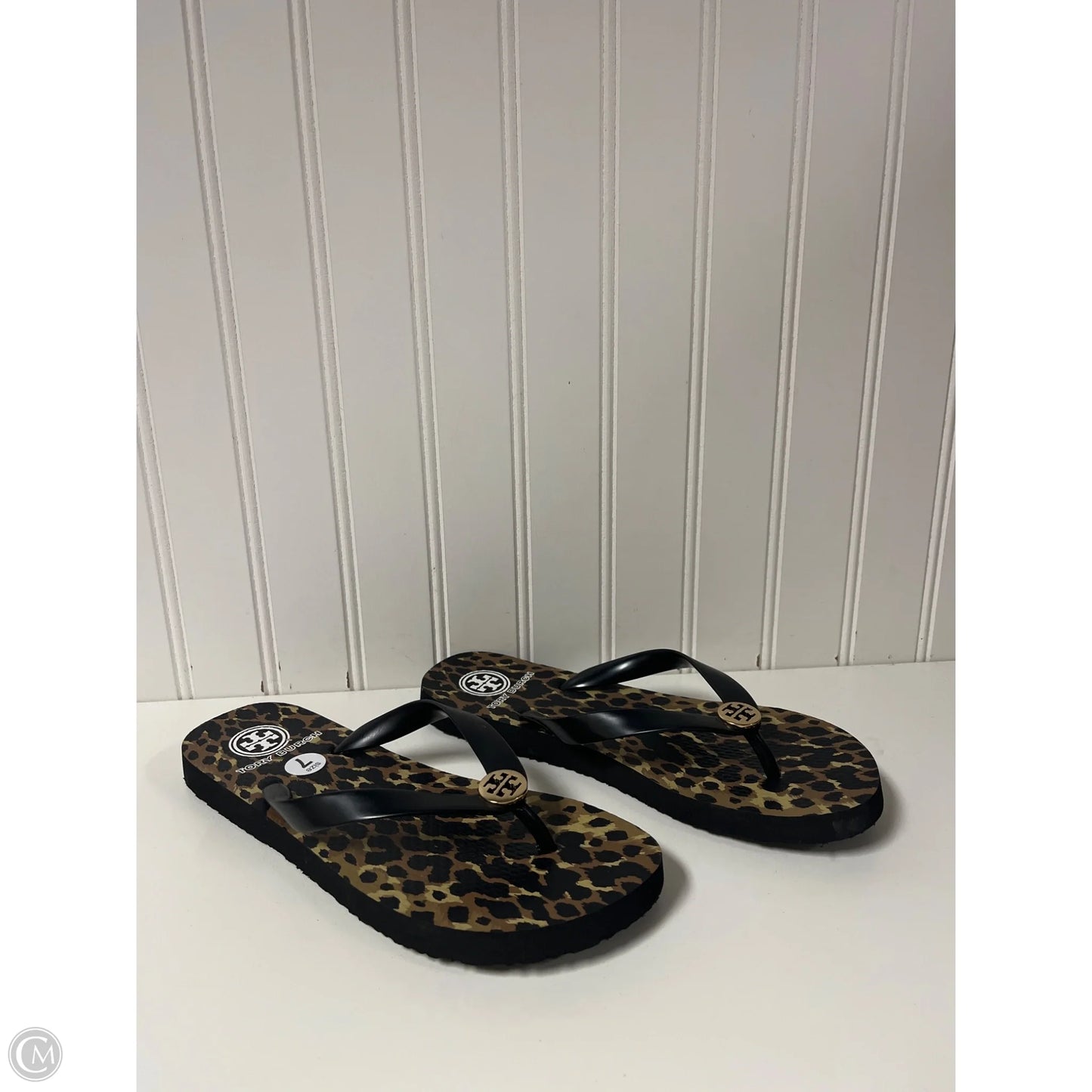 Sandals Designer By Tory Burch In Animal Print, Size: 7