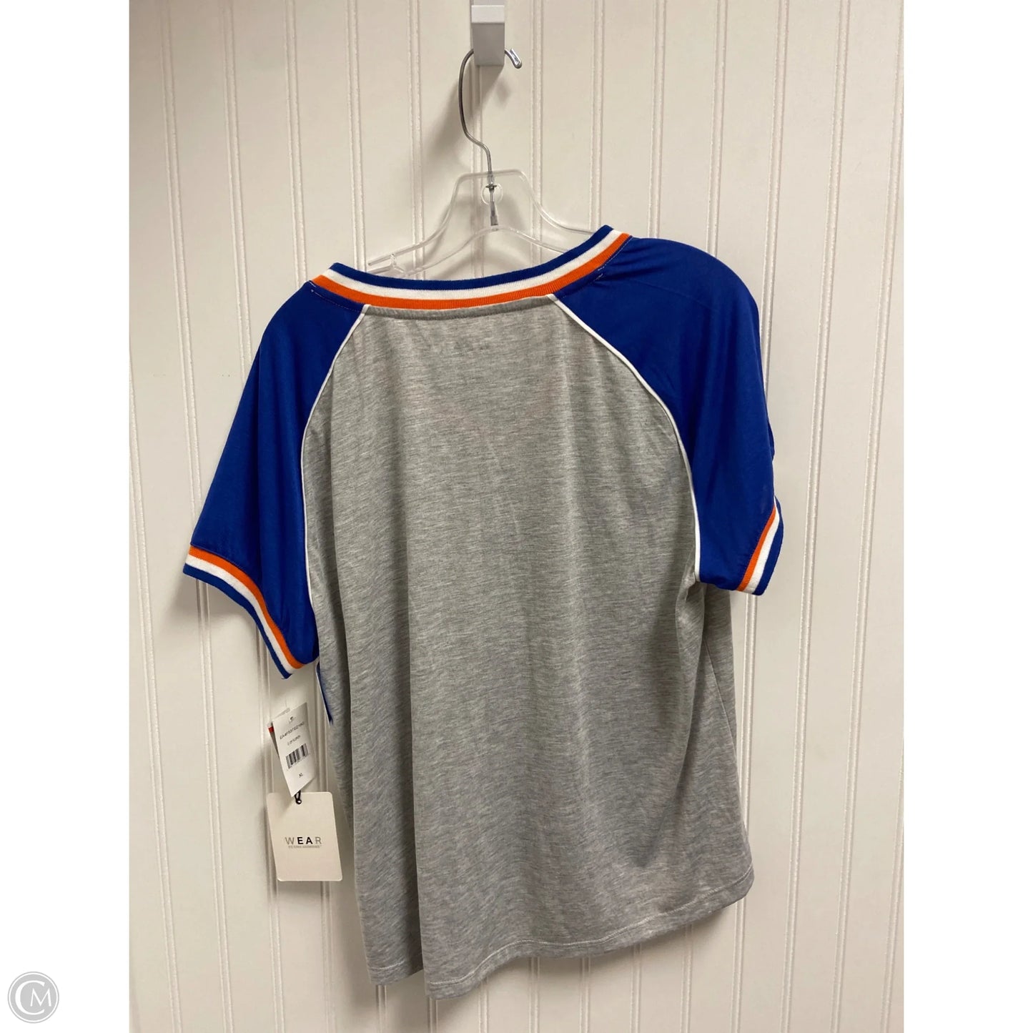 Athletic Top Short Sleeve By Clothes Mentor In Grey, Size: Xl