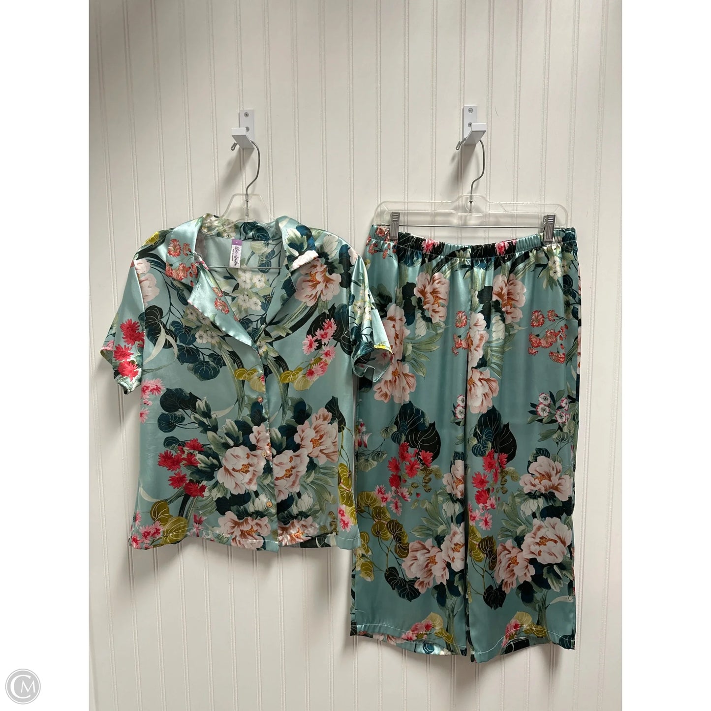 Pajama Pants By Clothes Mentor In Floral Print, Size: M