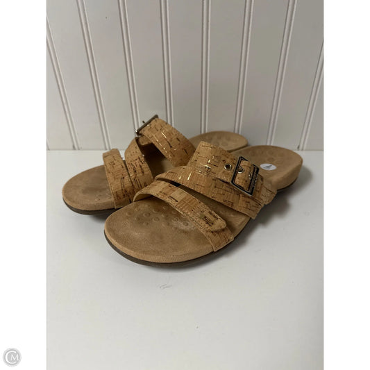 Sandals Flats By Vionic In Tan, Size: 7