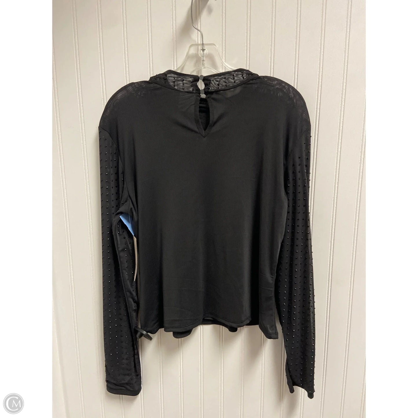 Top Long Sleeve By No Boundaries In Black, Size: 1x