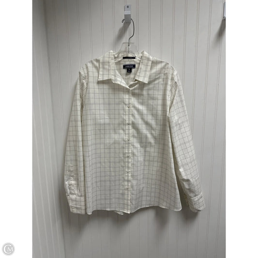 Top Long Sleeve By Lands End In Cream, Size: 1x