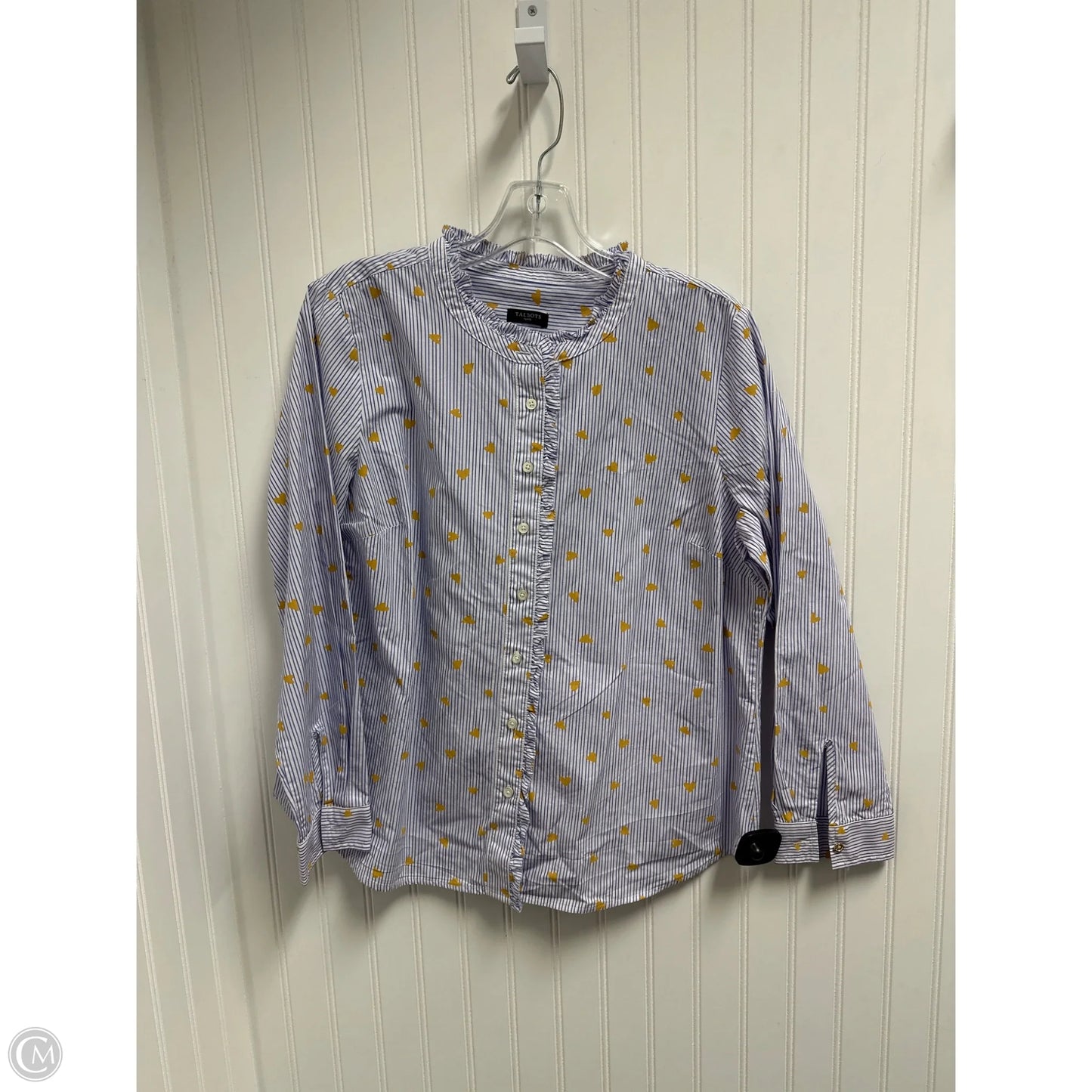 Top Long Sleeve By Talbots In Striped Pattern, Size: Lp