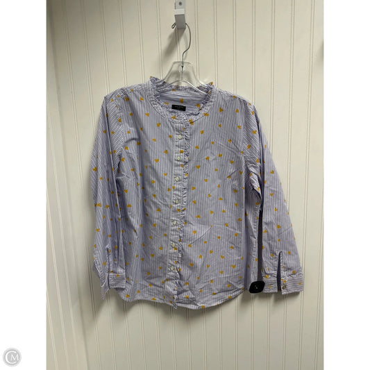 Top Long Sleeve By Talbots In Striped Pattern, Size: Lp