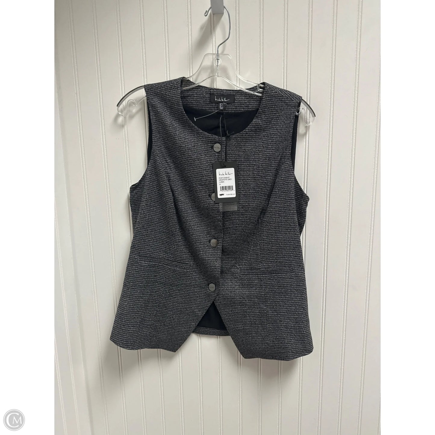 Vest Other By Nicole Miller In Grey, Size: M