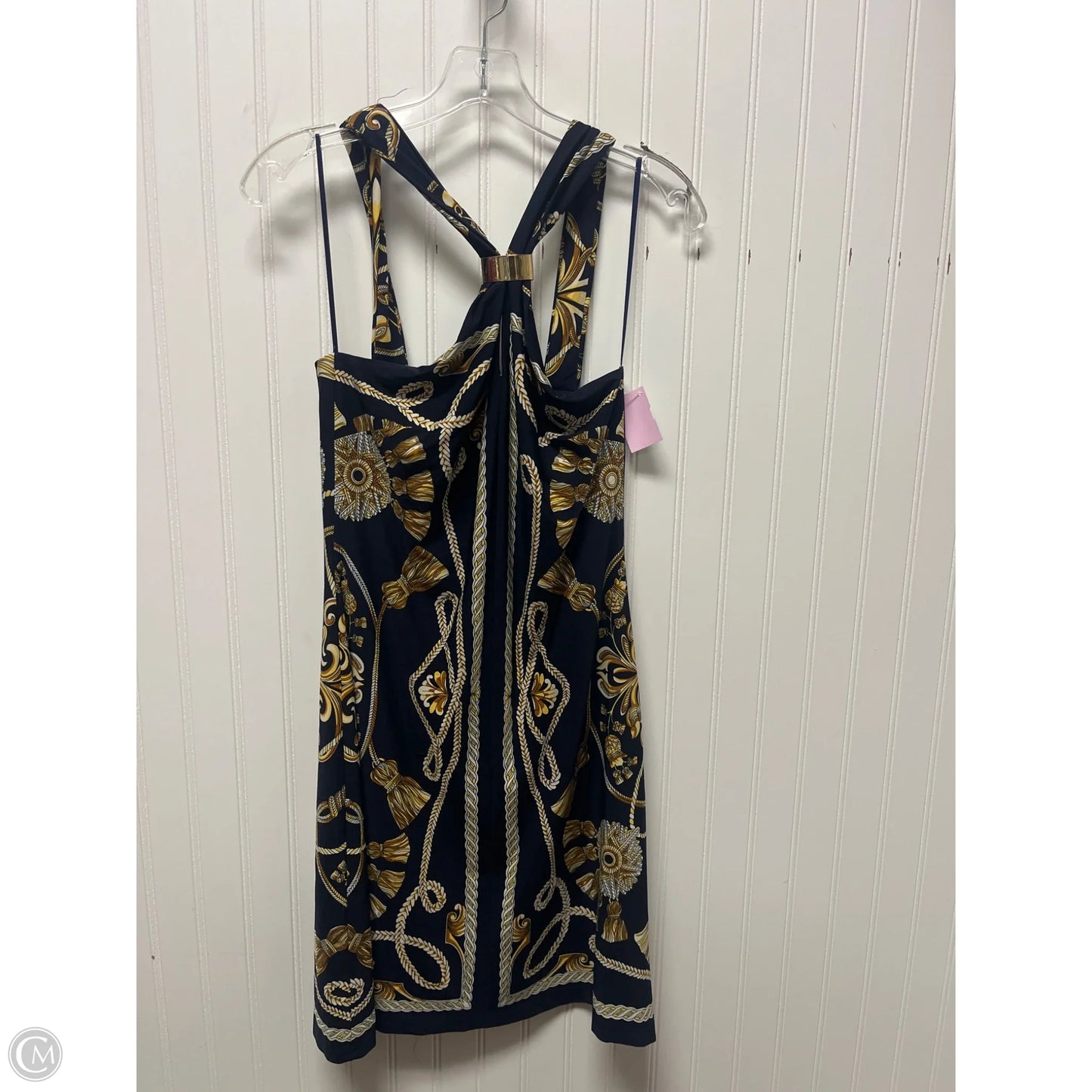 Dress Casual Short By Cache In Blue & Yellow, Size: M