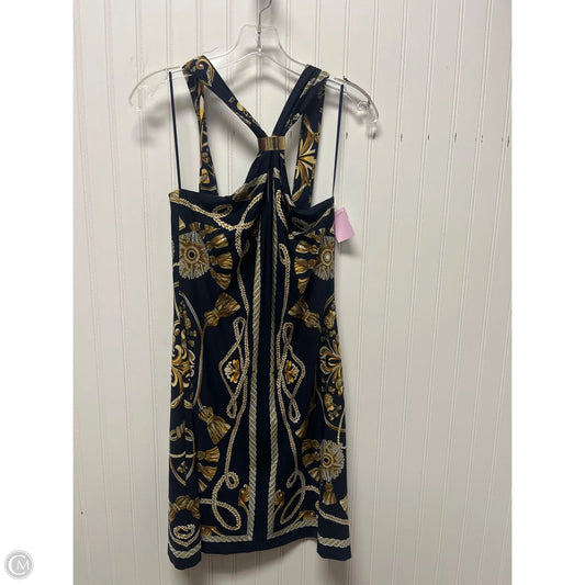 Dress Casual Short By Cache In Blue & Yellow, Size: M