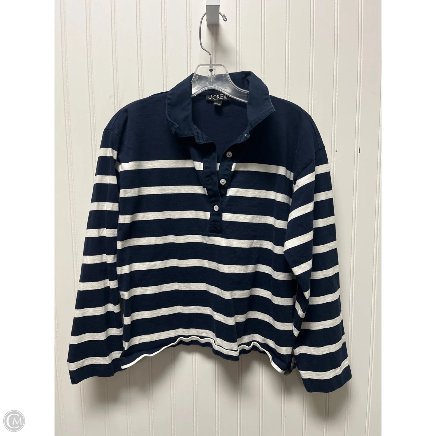 Top Long Sleeve By J. Crew In Striped Pattern, Size: S