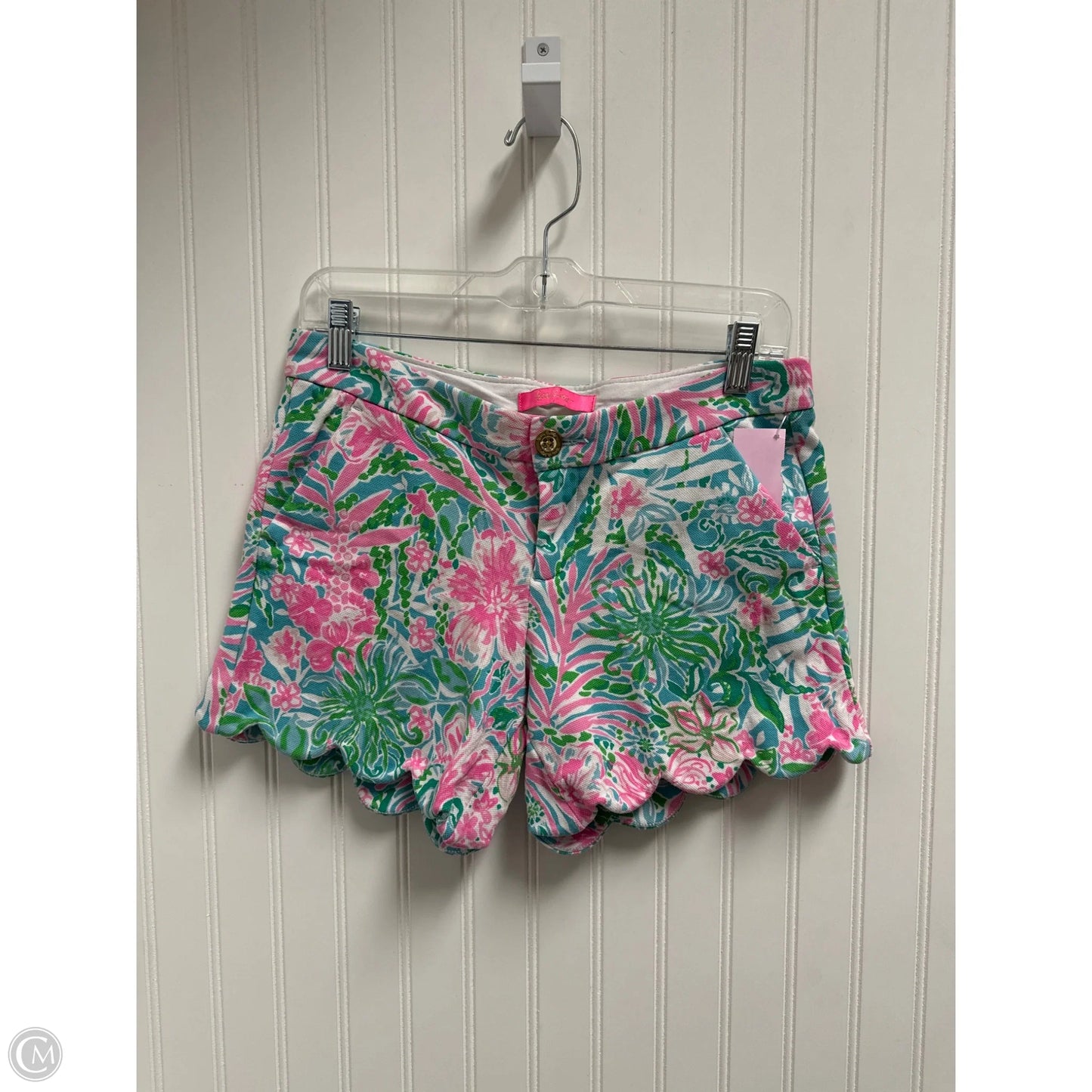Shorts Designer By Lilly Pulitzer In Blue & Pink, Size: 4