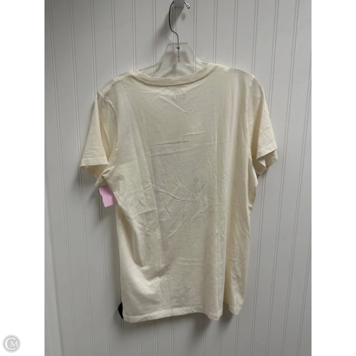 Top Short Sleeve Basic By J. Crew In Beige, Size: L