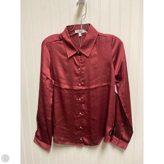 Top Long Sleeve By Adyson Parker In Pink, Size: M