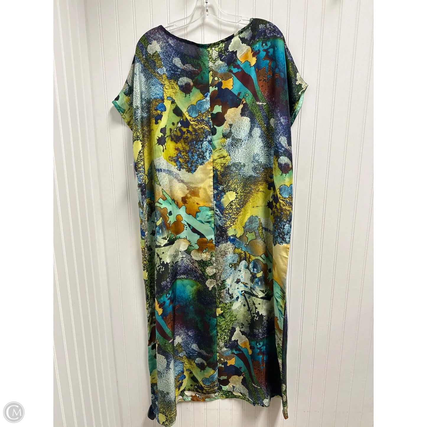 Dress Casual Maxi By Bryn Walker In Blue & Green, Size: L