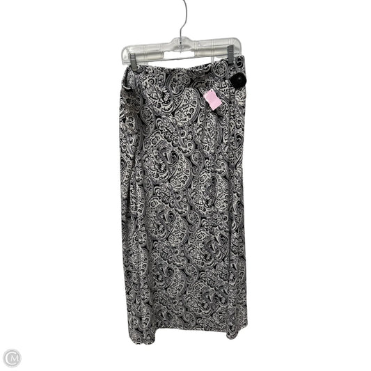 Skirt Maxi By Talbots In Black & White, Size: 20
