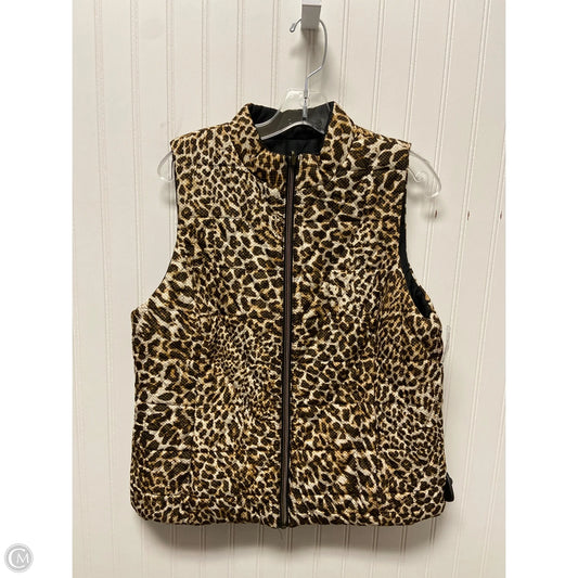 Vest Puffer & Quilted By Clothes Mentor In Animal Print, Size: L