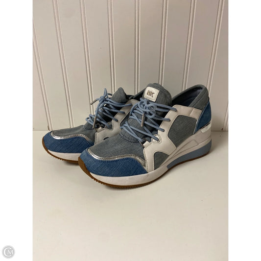 Shoes Sneakers By Michael By Michael Kors In Blue Denim, Size: 7
