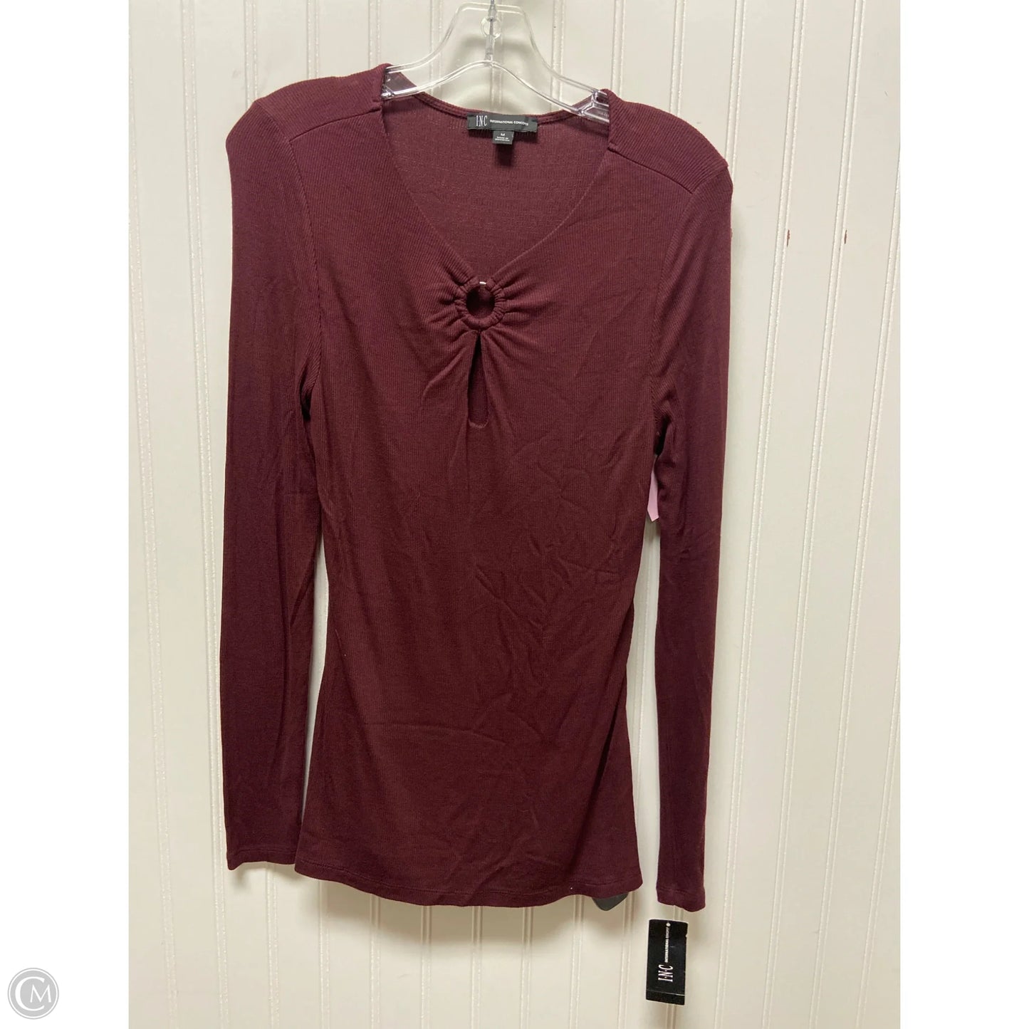 Top Long Sleeve Basic By Inc In Purple, Size: M