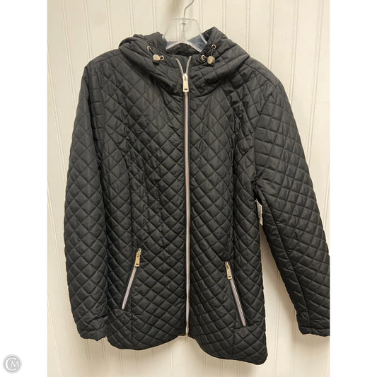Jacket Puffer & Quilted By Kenneth Cole In Black, Size: M