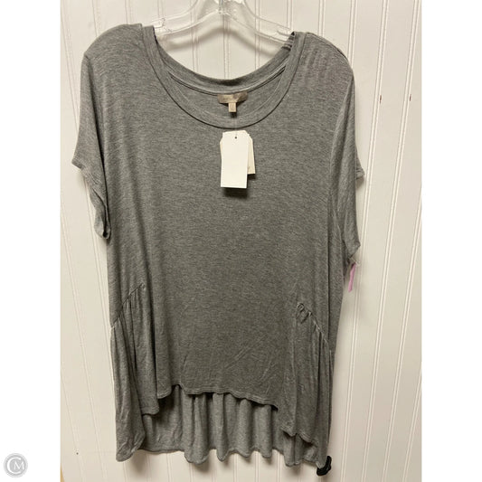 Top Short Sleeve Basic By Wonderly In Grey, Size: 2x