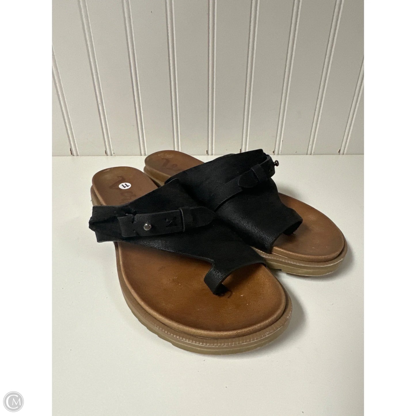 Sandals Heels Block By Universal Thread In Black, Size: 11