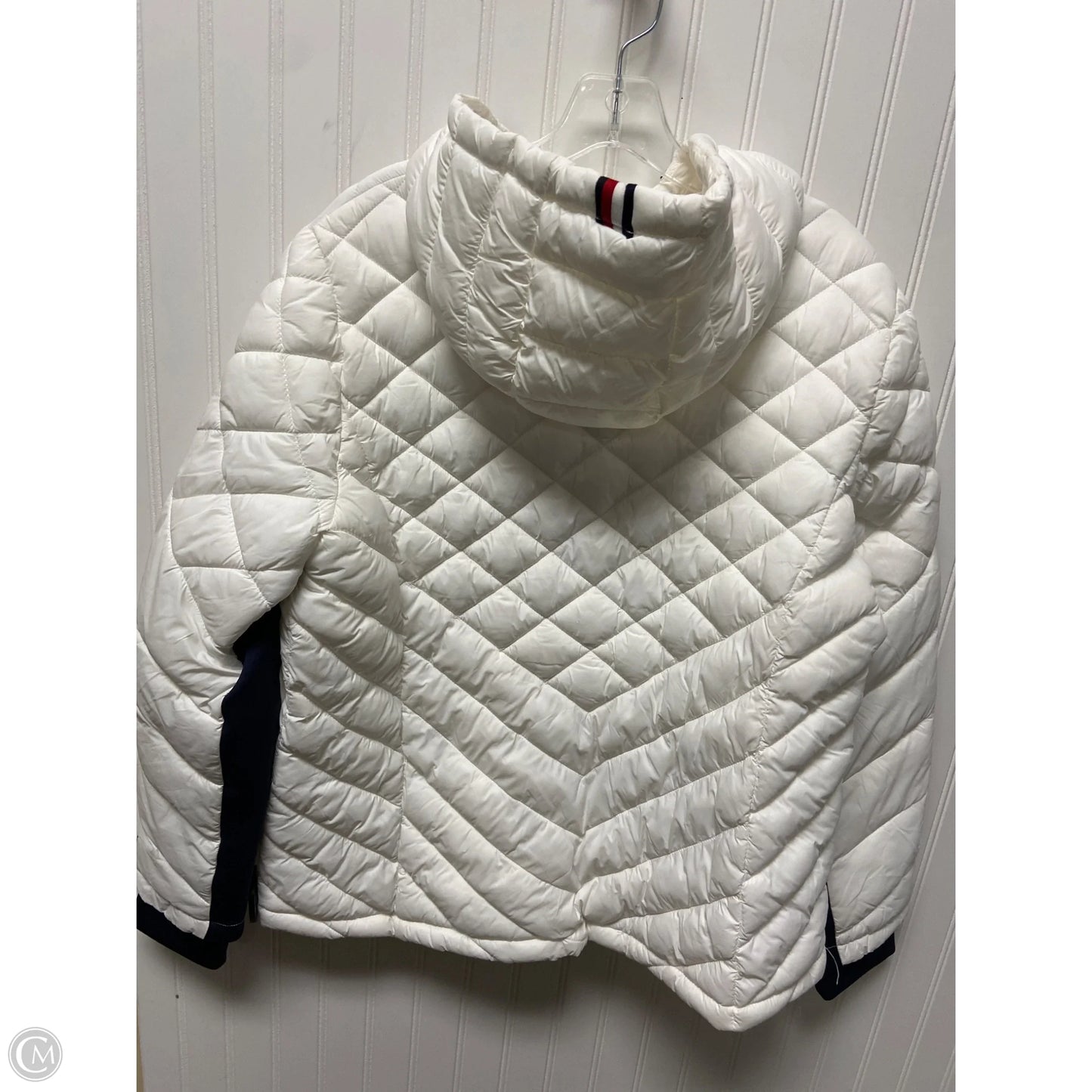 Jacket Puffer & Quilted By Tommy Hilfiger In White, Size: Xl