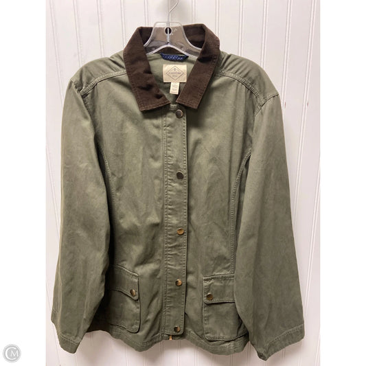 Jacket Shirt By St Johns Bay In Green, Size: 1x