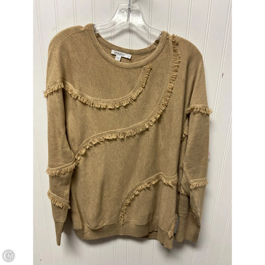 Sweater By Chicos In Tan, Size: L